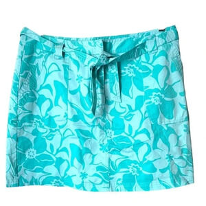JOSEPHINE CHAUS | Aqua Cotton Teal Tennis Golf Active Wear Skort Skirt Short 14